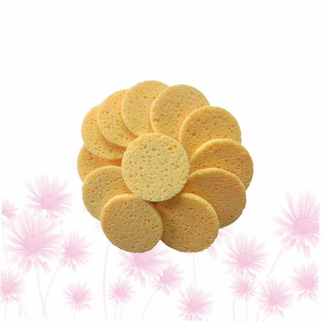 NOLITOY 40pcs Skin-friendly Makeup Cotton Pads Round Sponge Face Cleaning Puff for Gentle Makeup Removal Daily Facial Cleansing Soft Skin Color Sponges