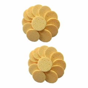 NOLITOY 40pcs Skin-friendly Makeup Cotton Pads Round Sponge Face Cleaning Puff for Gentle Makeup Removal Daily Facial Cleansing Soft Skin Color Sponges