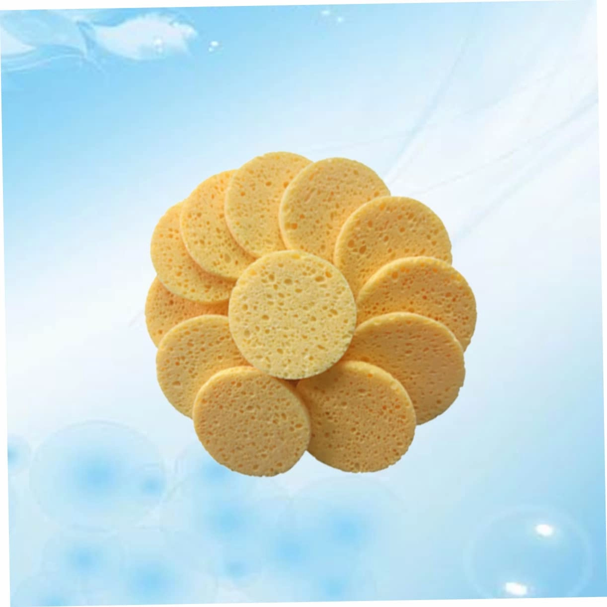 NOLITOY 40pcs Skin-friendly Makeup Cotton Pads Round Sponge Face Cleaning Puff for Gentle Makeup Removal Daily Facial Cleansing Soft Skin Color Sponges
