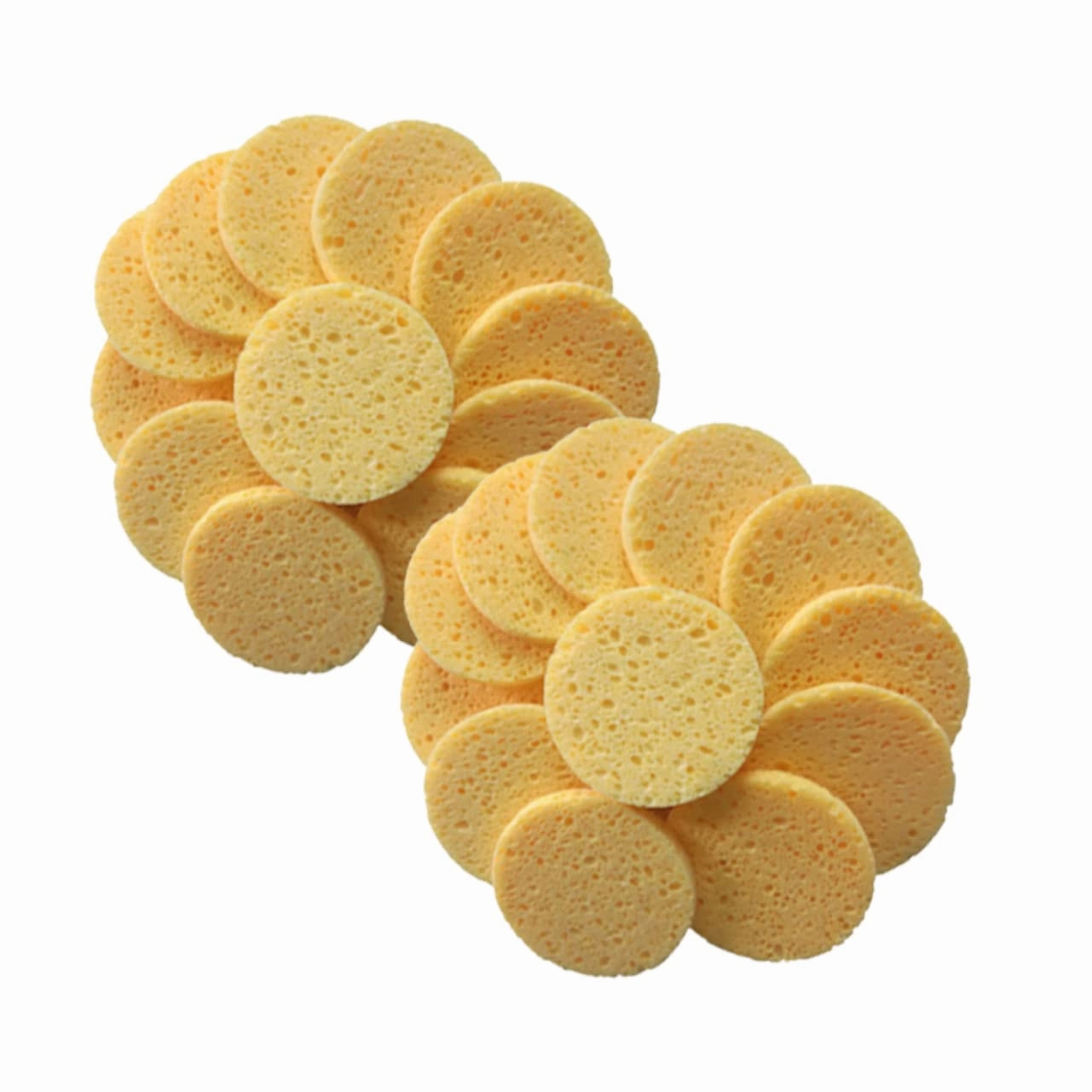 NOLITOY 40pcs Skin-friendly Makeup Cotton Pads Round Sponge Face Cleaning Puff for Gentle Makeup Removal Daily Facial Cleansing Soft Skin Color Sponges