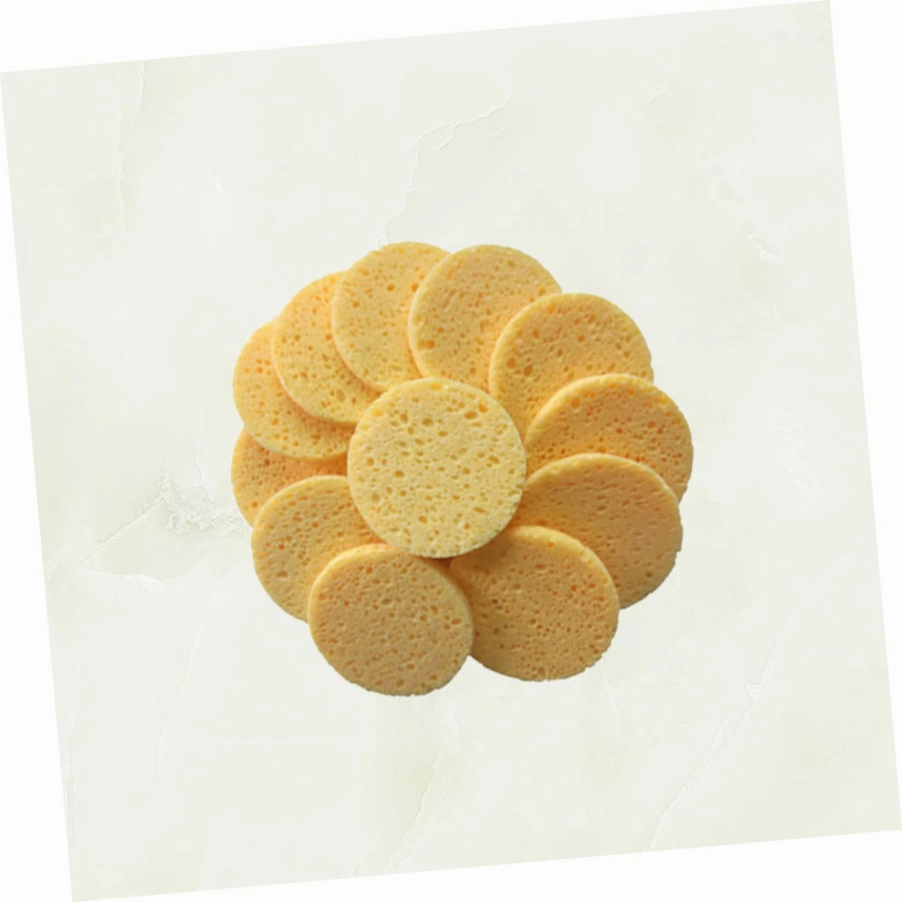 NOLITOY 40pcs Skin-friendly Makeup Cotton Pads Round Sponge Face Cleaning Puff for Gentle Makeup Removal Daily Facial Cleansing Soft Skin Color Sponges