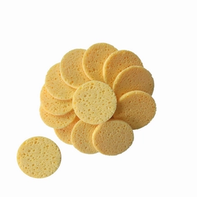 NOLITOY Gentle Face Cleansing Puff Makeup Remover Pads 20pcs Round Sponge Soft Cotton Perfect for Travel