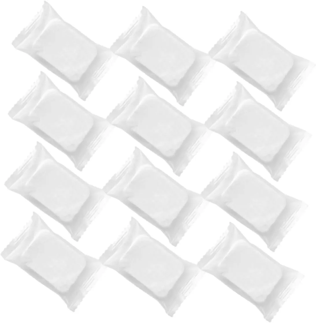 Non-Woven Facial Makeup Remover Pads Compressed Cotton Rounds Travel Size Pack