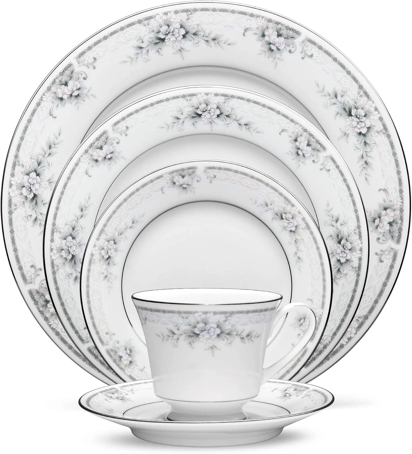 Noritake Sweet Leilani - 5 piece place setting, White
