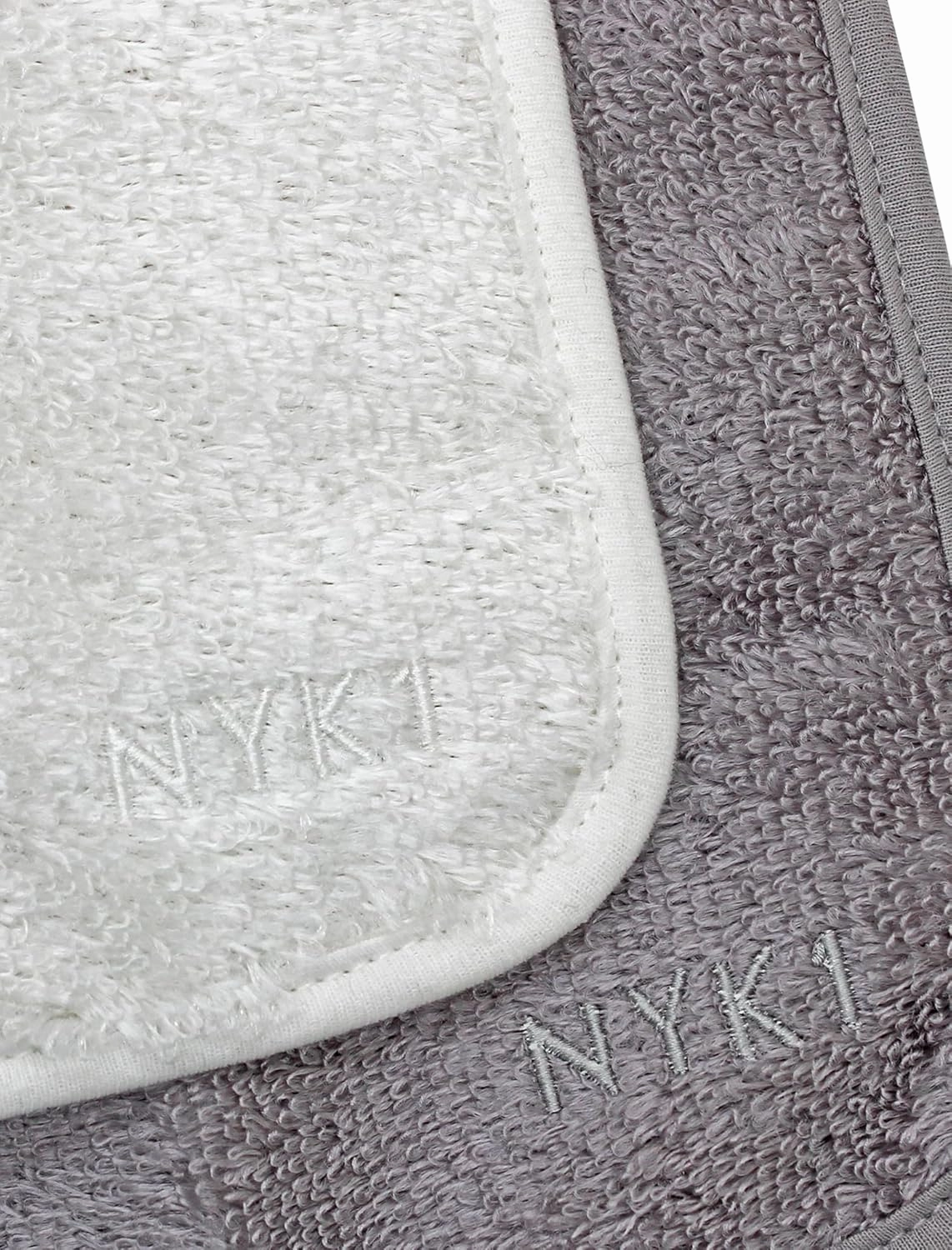 NYK1 DEEP Cleansing Exfoliating Washcloth (Pack of 2) Cleanse and Clear Reusable Makeup Remover Cloth for Face and Body - Gentle Microfiber Face Cloth with Natural Viscose Bamboo Washcloths Fibers