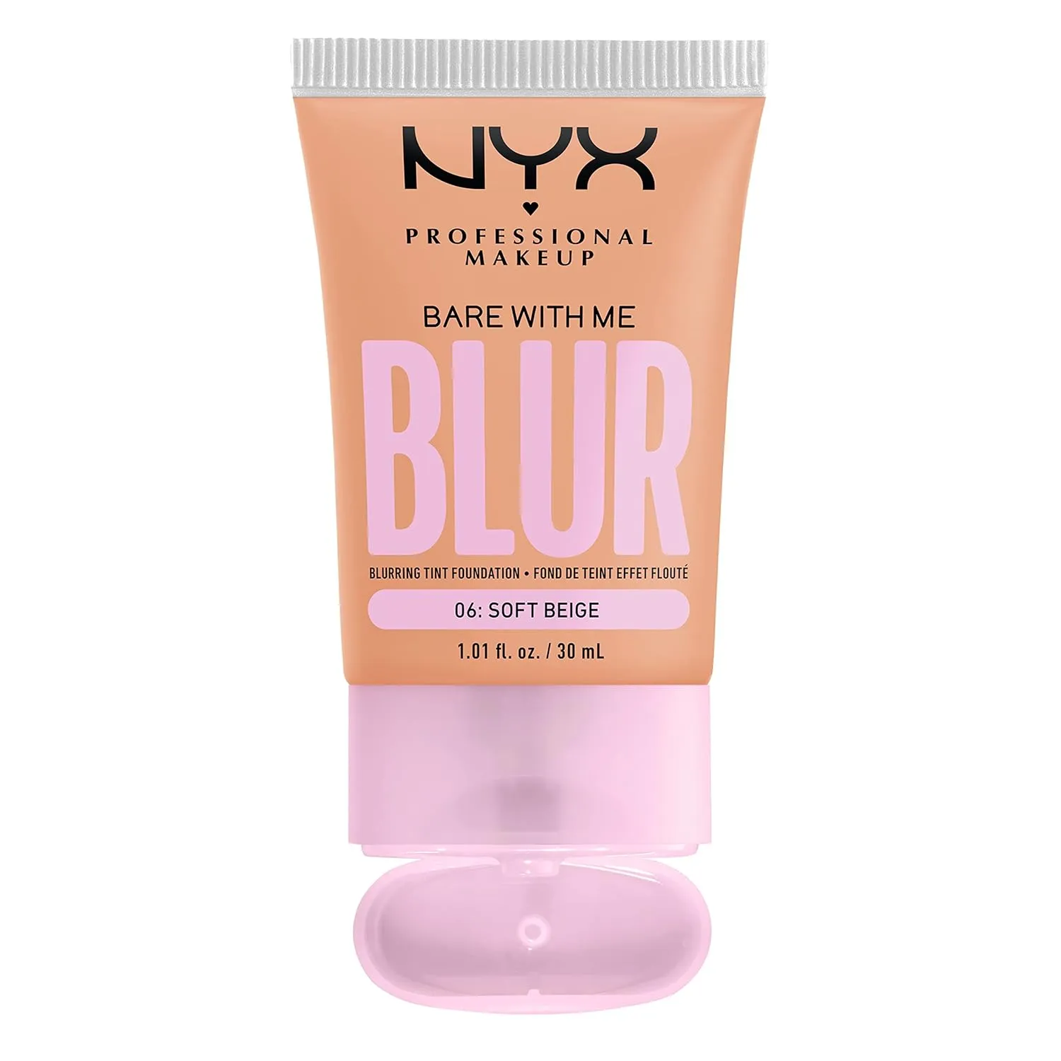 NYX PROFESSIONAL MAKEUP Bare With Me Blur Skin Tint Foundation Make Up with Matcha, Glycerin & Niacinamide - Soft Beige