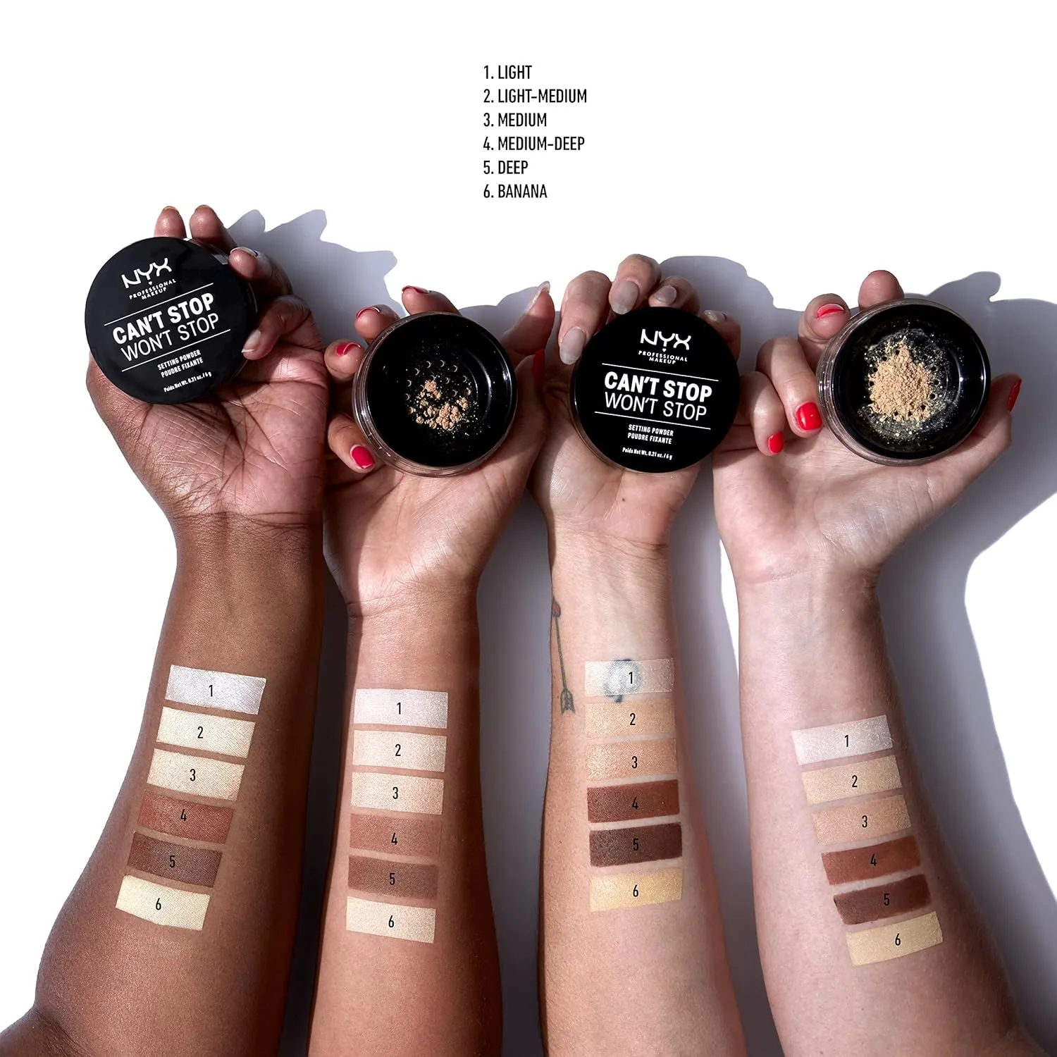 NYX PROFESSIONAL MAKEUP Can't Stop Won't Stop Loose Setting Powder - Light-Medium