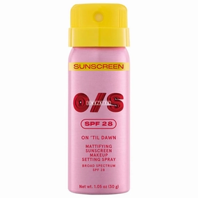 O/S P4trick St4rrr On 'Til Dawn Mattifying Sunscreen Makeup Setting Spray SPF 28 Matte finish - Mini size 1.05 oz/30 mL