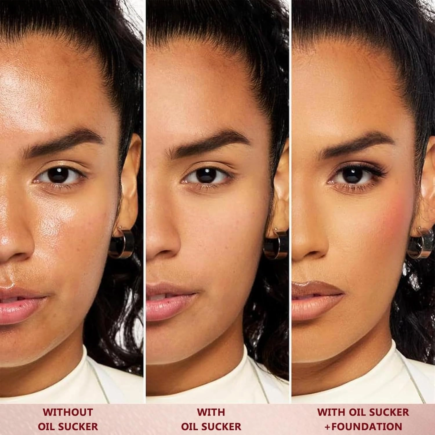 Oil Sucker Primer, Oil Sucker Primer Makeup, Long-Lasting Waterproof & Sweatproof (3Pcs)