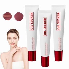 Oil Sucker Primer, Oil Sucker Primer Makeup, Long-Lasting Waterproof & Sweatproof (3Pcs)