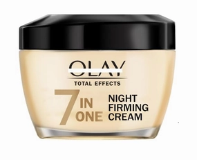 Ol~ay Total Effects Night Firming Cream Face Moisturizer, Everyday Care for All Skin Types, 1.7 oz. (Pack of 1)