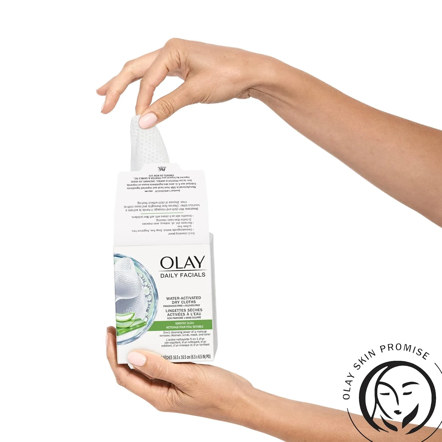 Olay 4-in-1 Sensitive Daily Facial Cloths, 33 ct (Packaging May Vary)