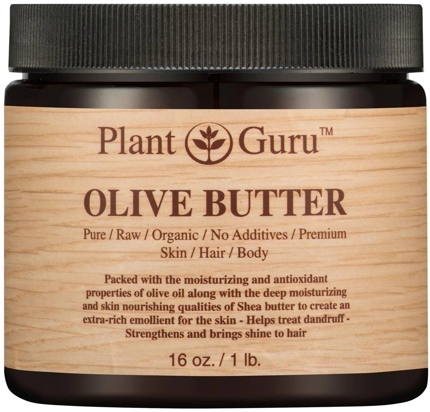 Olive Body Butter 16 oz. 100% Pure Raw Fresh Natural Cold Pressed. Skin Body and Hair Moisturizer, DIY Creams, Balms, Lotions, Soaps.