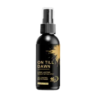 On Till Dawn Makeup Setting Spray – Long-Lasting Matte Finish, Oil-Control Formula, Fast-Drying Mist for All-Day Wear, 100ml (3.38 fl.oz) (1PCS)