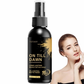 On Till Dawn Makeup Setting Spray – Long-Lasting Matte Finish, Oil-Control Formula, Fast-Drying Mist for All-Day Wear, 3.38 fl.oz (1pcs)
