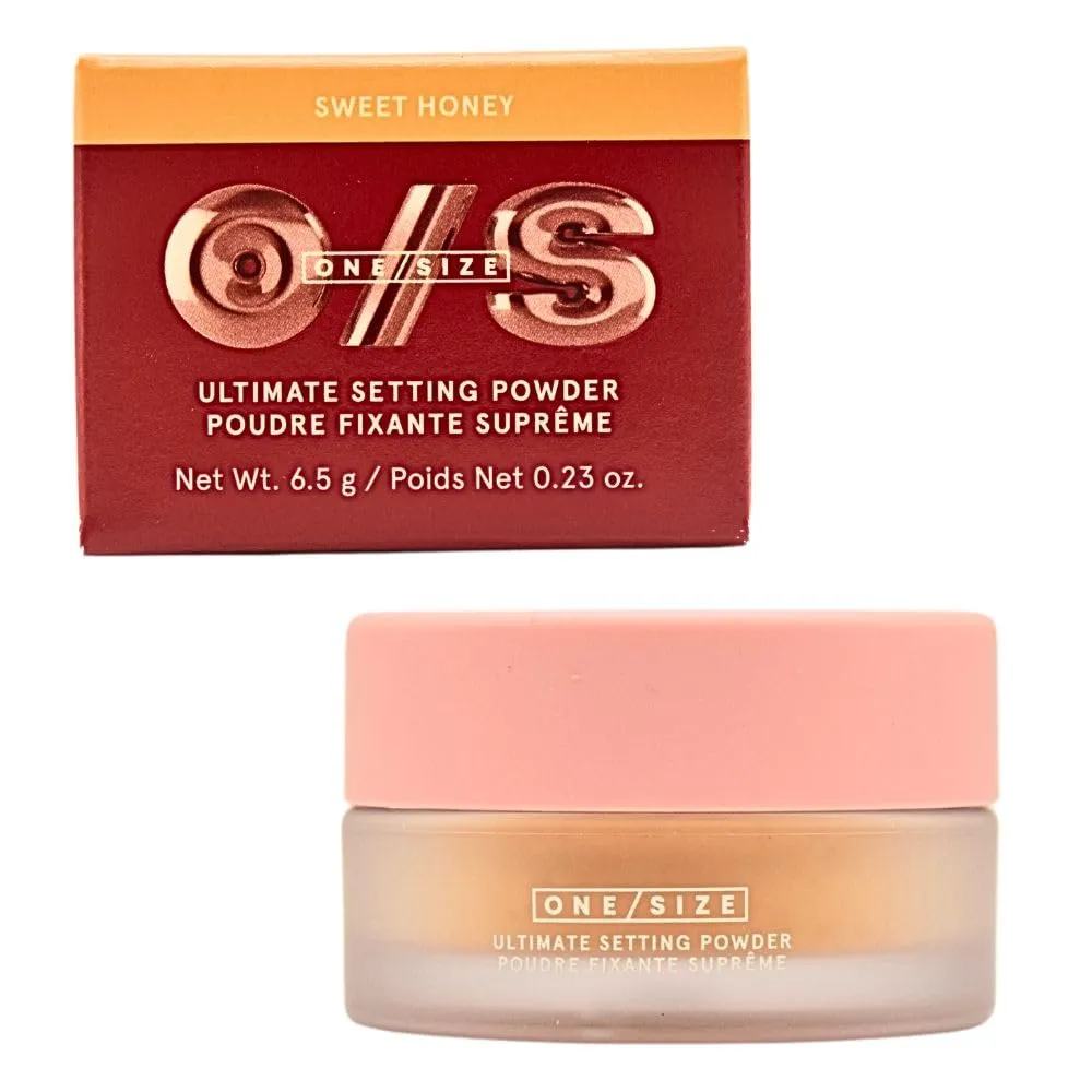One/Size Mini Ultimate Loose Setting Powder - Sweet Honey (medium to deep skin tones) - 0.23 oz / 6.5 g