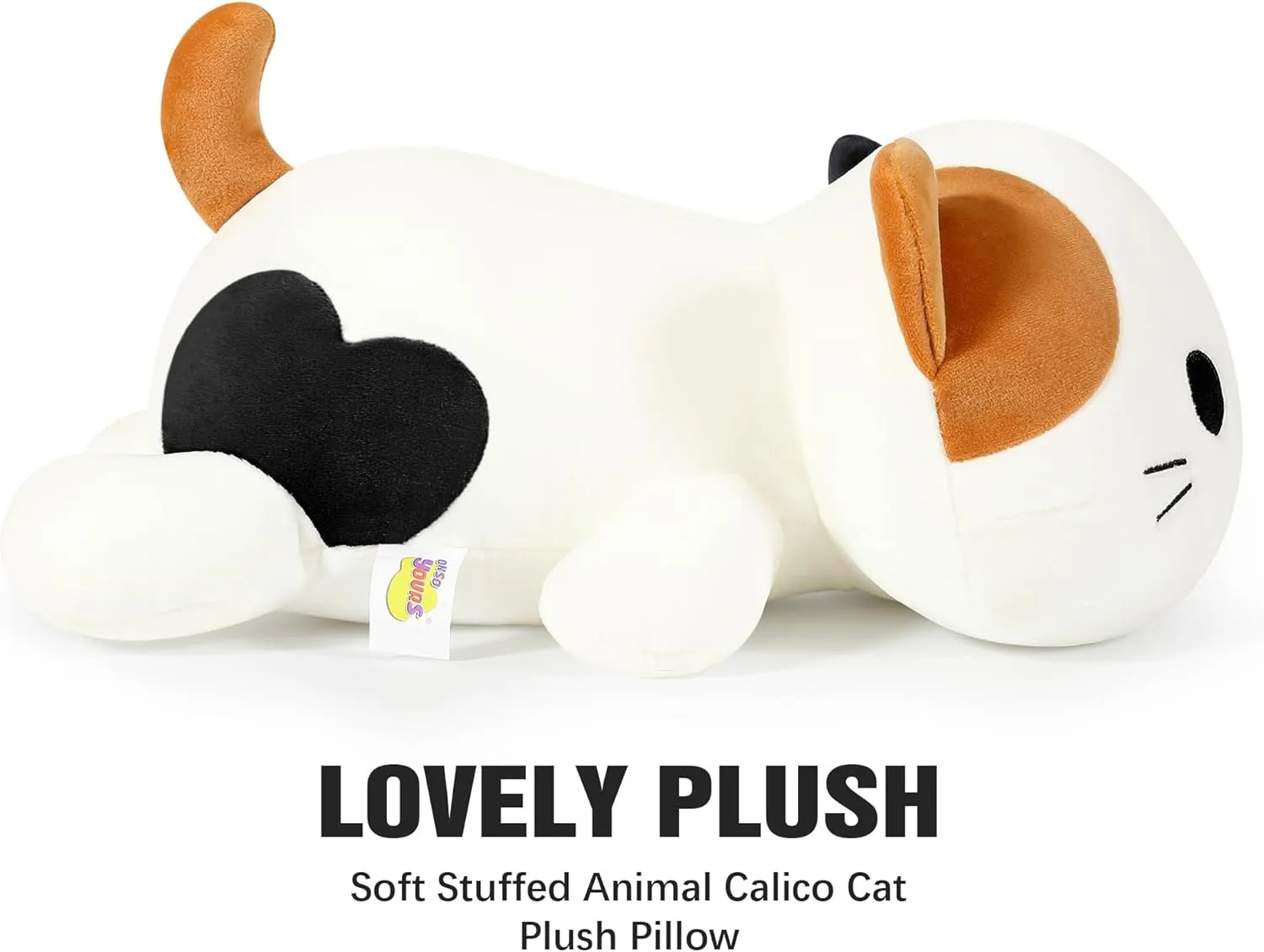 Onsoyours Original Calico Cat Plush 13 Inch Kitty Plushies Toy Kitten Stuffed Animal Soft Pillow Kawaii Plushie Gift for Kids(Calico Cat, 13")