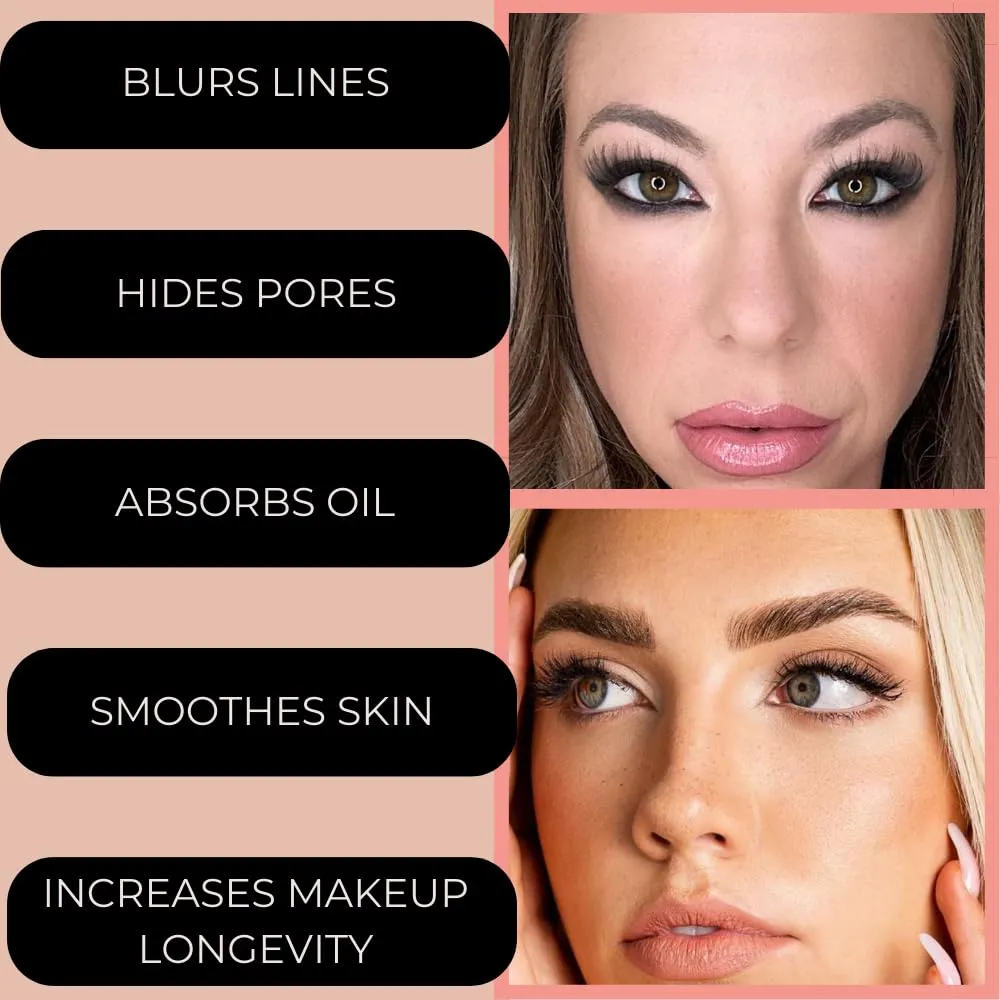 Organic Setting Powder | Non-Toxic, Vegan, Cruelty-Free, Talc-Free, Lightweight   Long Lasting for All Skin Types, Invisible Medium