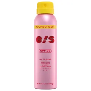O/S P4trick St4rrr On 'Til Dawn Mattifying Sunscreen Makeup Setting Spray SPF 28 Matte finish - Standard size 3.6 oz/142 mL