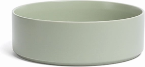 over&back Stackable Serving Bowl - Stoneware Dishes - All-Occasion Place Settings - Perfect for Salads, Pastas, and More - 10.1" x 10.1" x 3.2" - Semi-Matte Sage