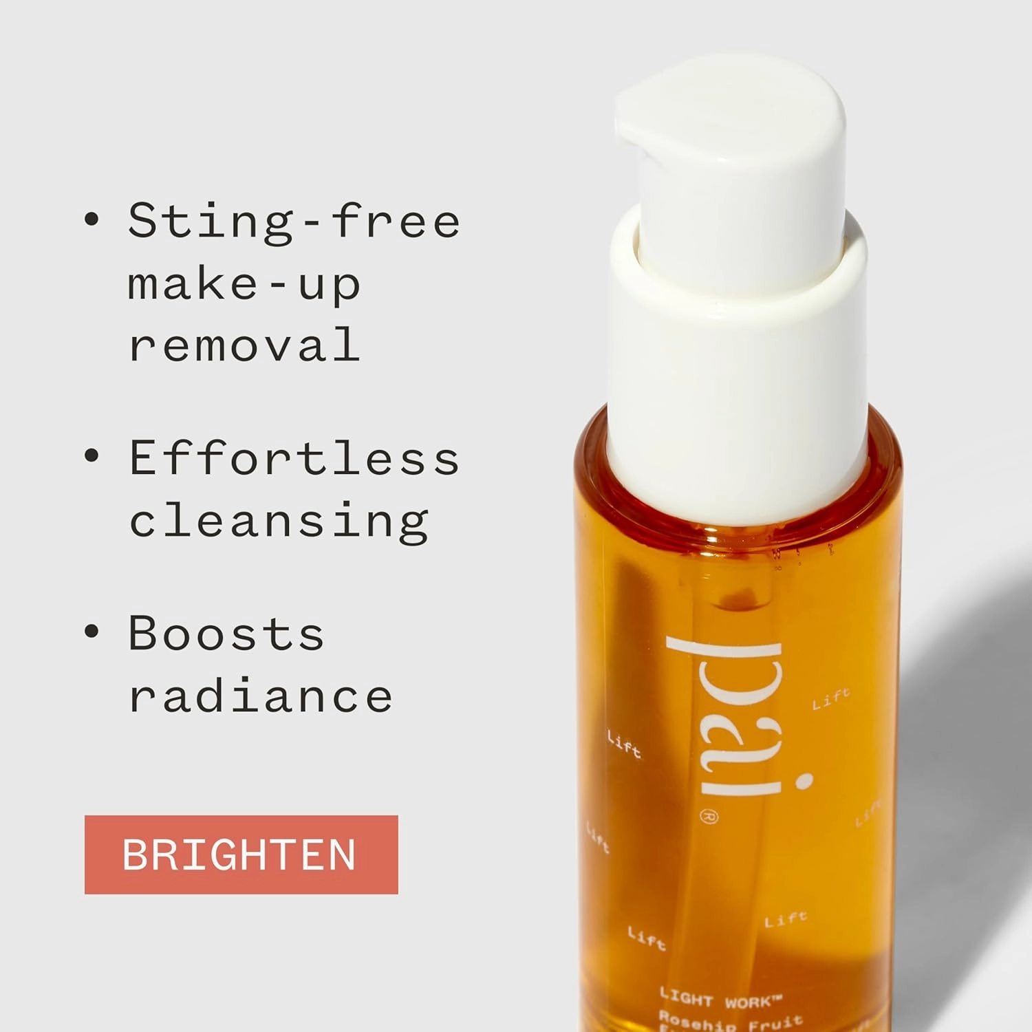 PAI SKINCARE - Light Work Organic Rosehip Fruit Extract Cleansing Oil | Natural, Vegan, Sensitive Skincare (0.9 fl oz | 28 mL)