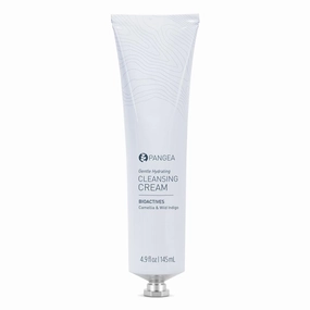 Pangea Organics Camellia & Wild Indigo Hydrating Cleansing Cream | Nourishing & Moisturizing Omega-Rich Formula | Vegan, Non-Toxic, Sustainable Clean Beauty in Aluminum Tube - 4.9 oz