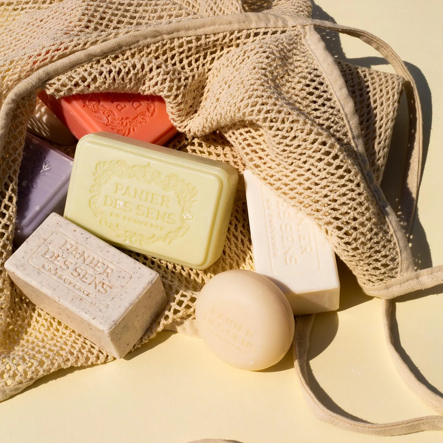Panier des Sens Shea butter natural bar soap Sea Mist, bath & body soap bars - Made in France 95% natural - 2 bars, 7oz/200g each