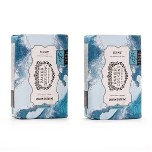 Panier des Sens Shea butter natural bar soap Sea Mist, bath & body soap bars - Made in France 95% natural - 2 bars, 7oz/200g each