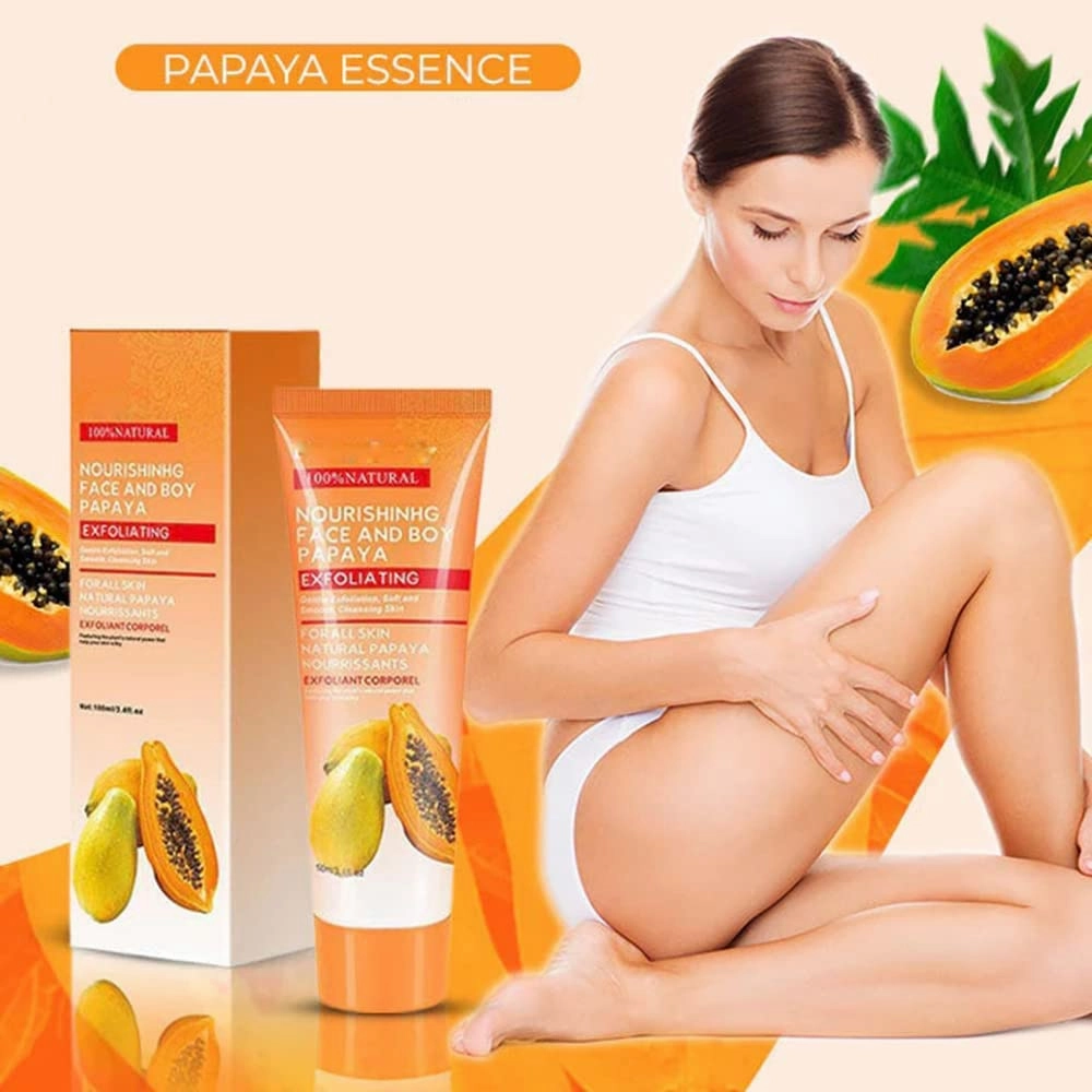 Papaya Essence Brightening Exfoliating Peeling Gel, Facial and Body Papaya Whitening Peeling Gel for Deep Skin Cleansing and Brightening (3Pcs)