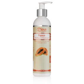 Papaya Milky Cleanser Nourishing & Gentle Facial Removes Dirt Makeup Ideal for Normal to Dry Skin Soft Suple & Radiant Skin 8 fl. oz. 250 ml.