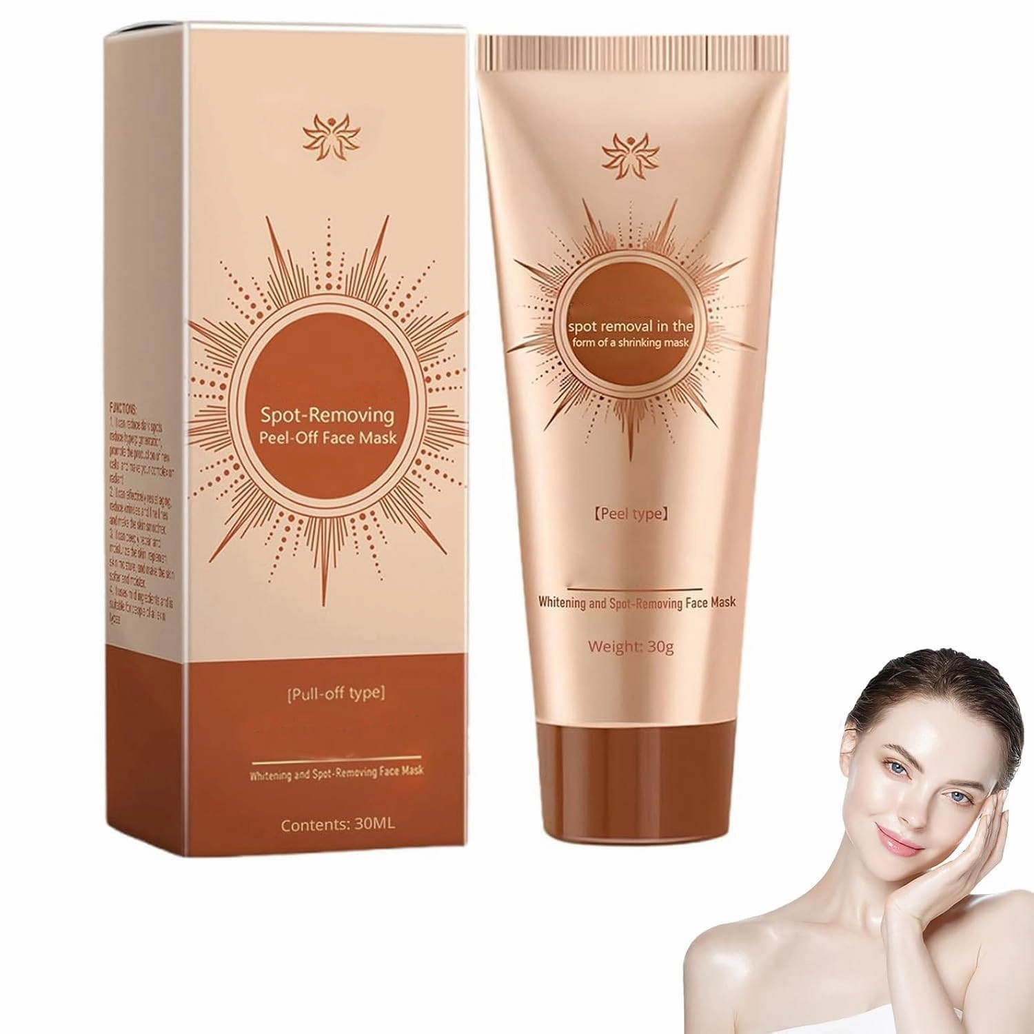 Parowv Spot Removing Face Mask,Herbal Spots Peel-Off Facial Mask, Anti-Aging Anti-Wrinkle Tear-Off Mask,Balances skin texture and deeply cleanses the skin