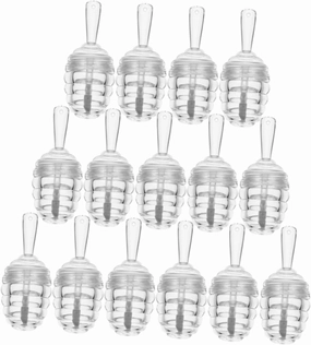 PartyKindom 15Pcs Honeycomb Lip Gloss Tube Clear Containers for Lip Gloss Travel Friendly Empty Bottles for Everyday Use