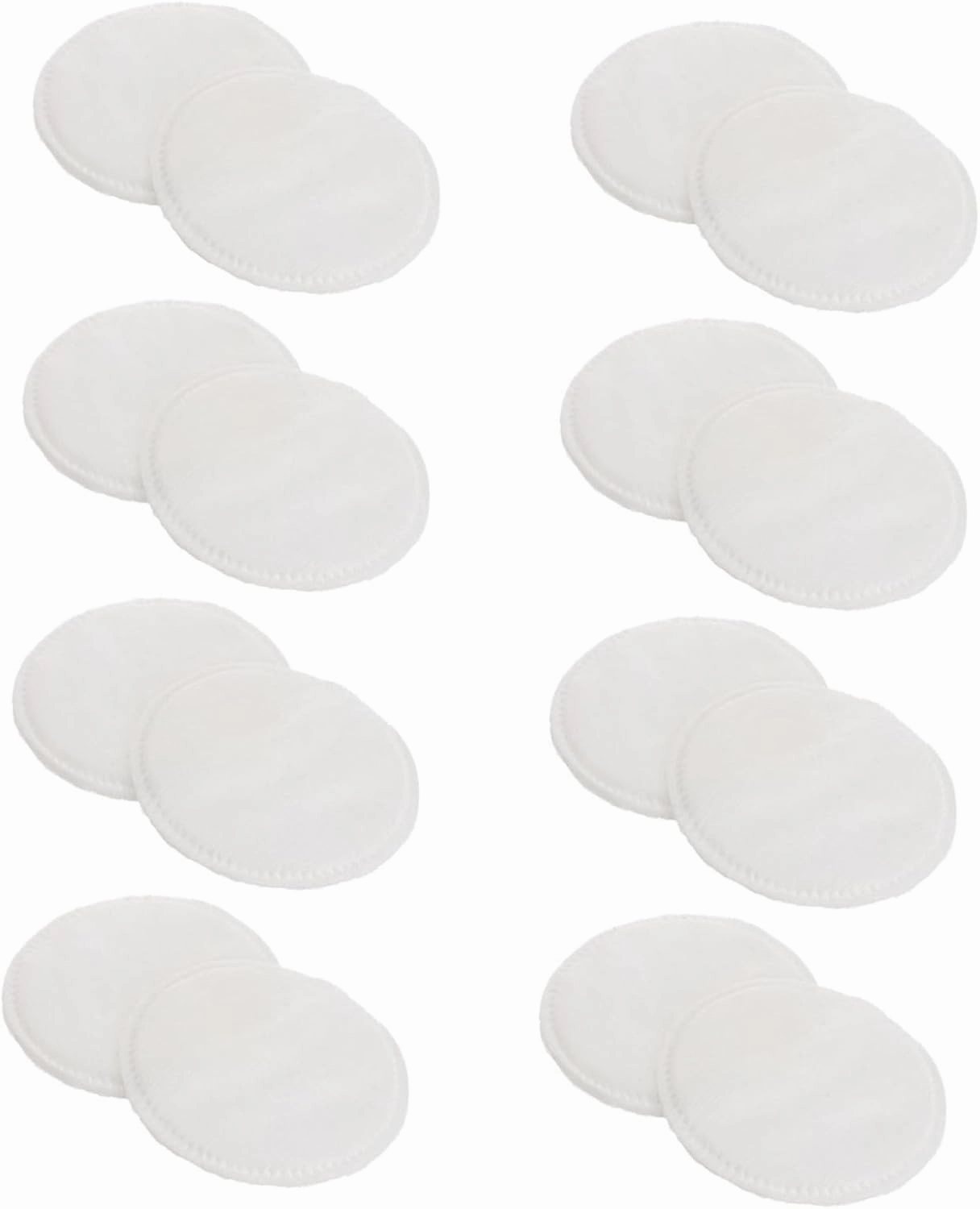 PartyKindom Cleansing Pads for Face 300 Pcs Makeup Cotton Rounds Odorless Skin-Friendly Thickened 3-Layer for Gentle Removal