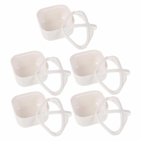 PartyKindom Sponge Holder 5pcs Makeup Powder Puff Containers Washable Durable Reusable Makeup Sponge Organizer Stand for Home Travel