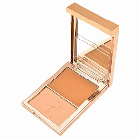 PATRICK TA Major Skin Crème Foundation & Finishing Powder Duo – Medium 3 Golden Warm, Buildable Medium Coverage Cream & Blurring Powder Compact