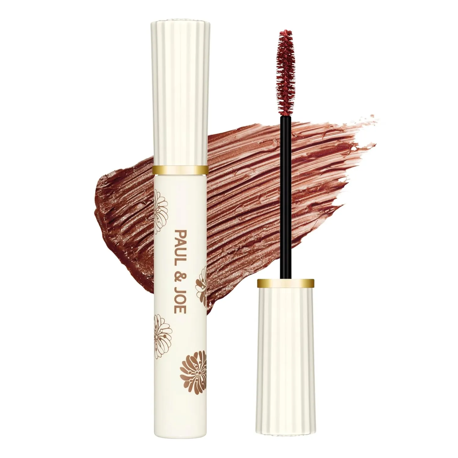 Paul & Joe Mascara, Lash Impact 03 Red Brown, Lengthening, Curling & Separating Formula with Catchlight Effect, Waterproof, Buildable, 0.24 oz