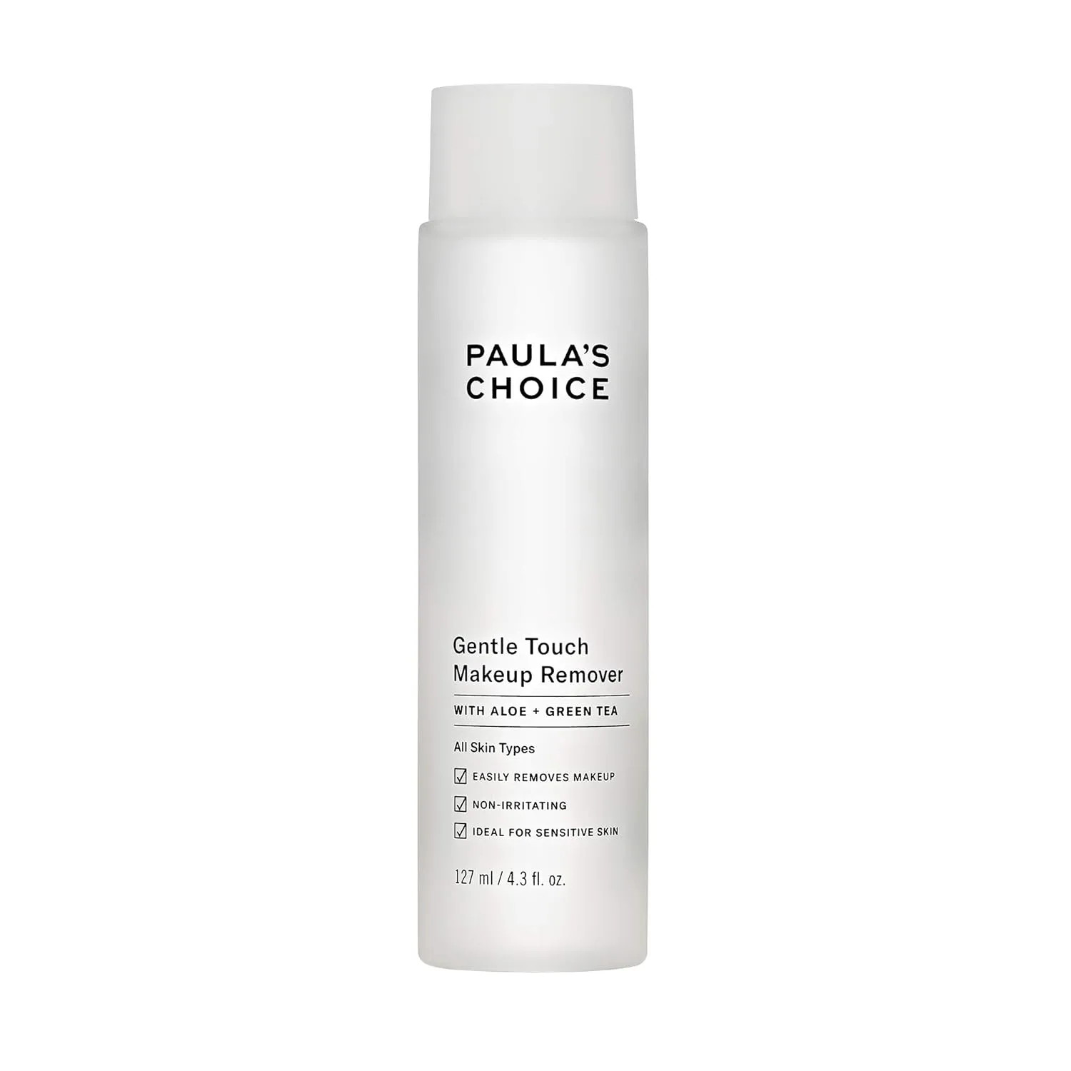 Paula's Choice Gentle Touch Oil Free Waterproof Makeup Remover, Aloe & Green Tea, Non-Irritating, 4.3 Ounce