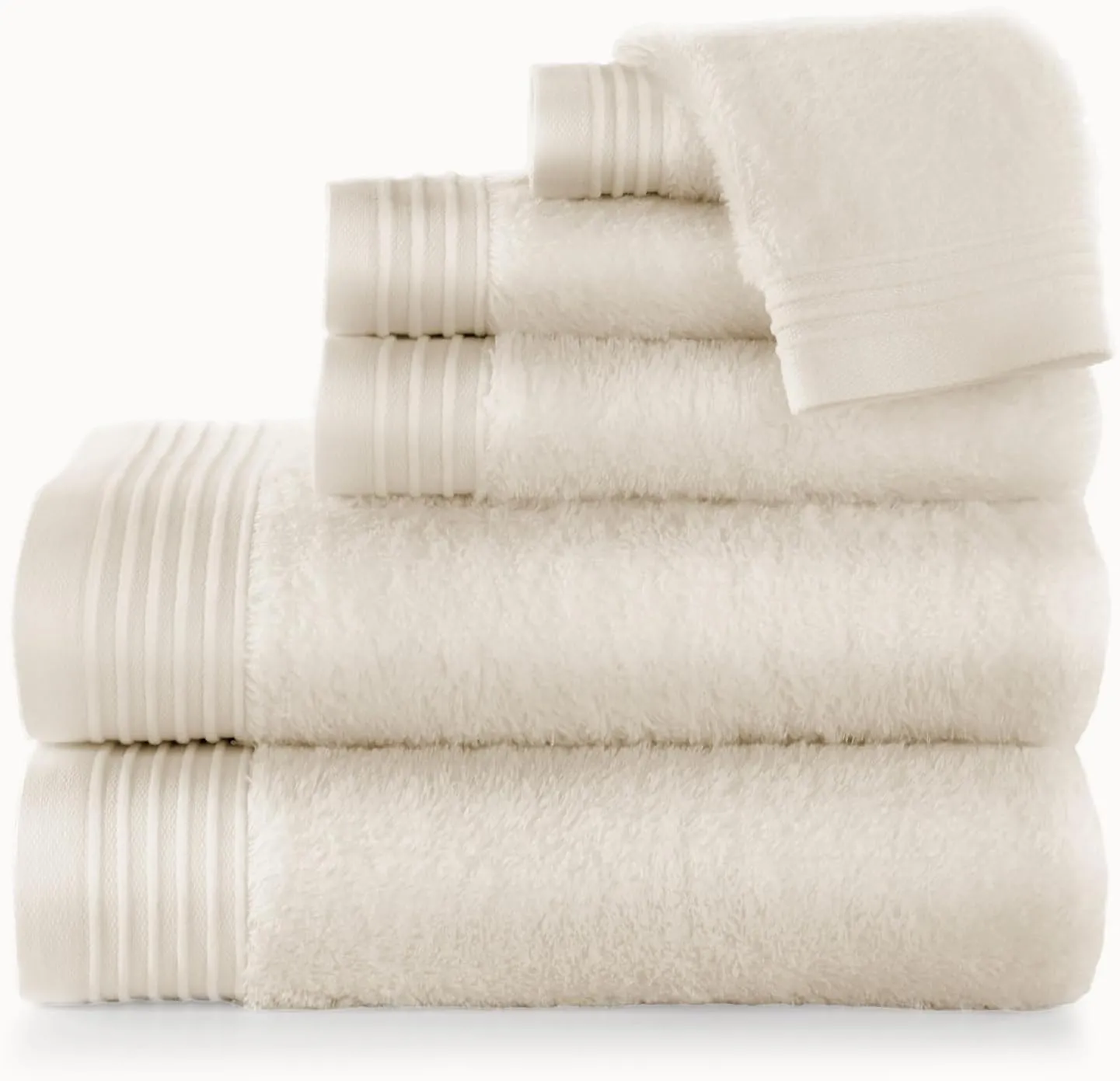 Peacock Alley Bamboo Bath Towel Set - 6pc, Beige