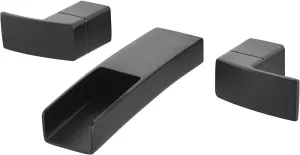 Pfister LG49DF1B Kenzo 2-Handle Wall Mount Bathroom Faucet, Matte Black