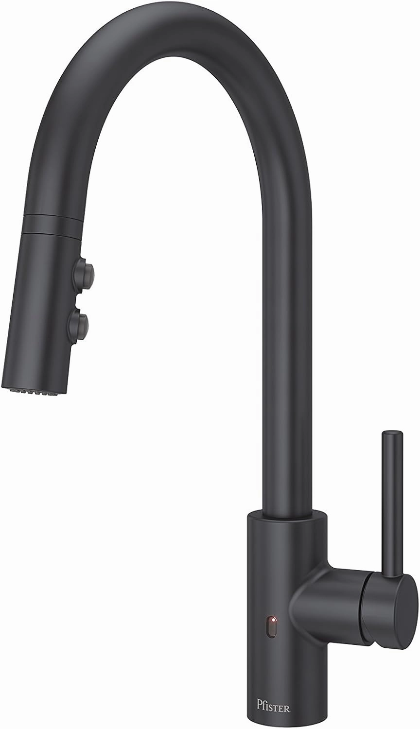 Pfister LG529-ESA Stellen 1.8 GPM Touchless Single Hole Pull Down Kitchen Faucet - Includes Escutcheon Plate - Matte Black