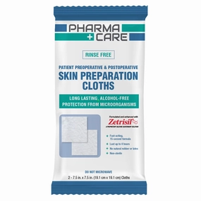 PharmaCare Pre/Post Surgery Antiseptic Wipes (6 wipe packs/2 wipes per pack)