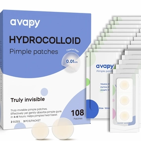 Pimple Patches For Face, Invisible Hydrocolloid Acne Patches-Zits & Blemish, Covering Zits & Blemishes in Face and Skin, Control Oil, Pimple Patch with Salicylic Acid (108 Count)