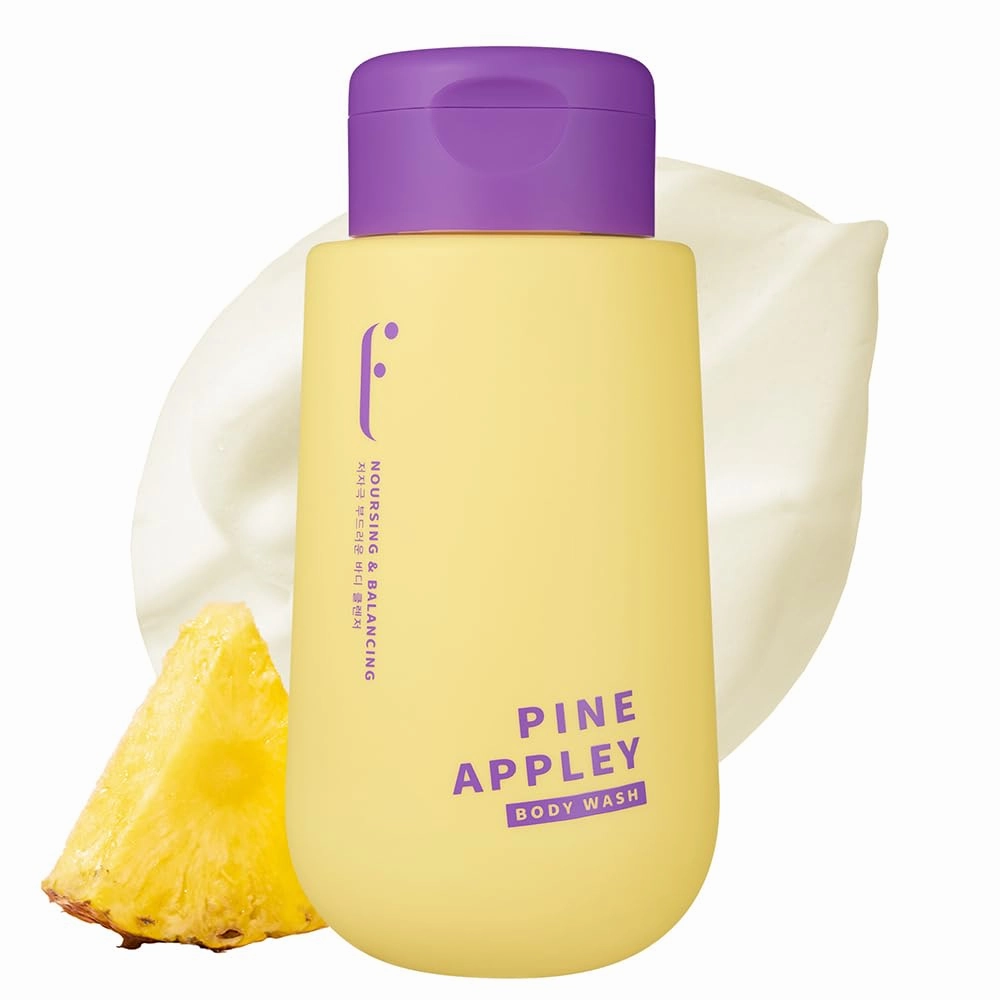 PINEAPPLEY BODY WASH - Daily Pineapple Extract Scented Body Wash Cleanser Hydrating Dead Skin Remove Nourishing Soften for Sensitive Skin with Ceramide LHA - 13.5 Fl oz