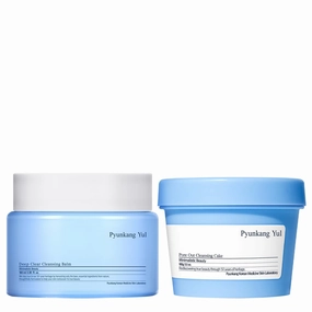 PKY Cleansing Balm & Facial Cleanser/Korean Facial Wash for All Skin Types/Balm(3.38 Fl.Oz, 100ml) & Cleanser Cake(3.38 Fl. Oz, 100g)