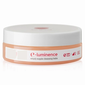 Pl.um E-Luminence Simply Supple Cleansing Balm | Non-Drying Supple Cleansing Balm with Vitamin E | Makeup Remover | Suitable for Normal, Dry & Combination Skin | 100% Vegan & Sulfate-Free | 90g