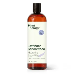 Plant Therapy Lavender Sandalwood Natural Body Wash 16 oz For all Skin Types, Sulfate Free Body Wash, For Men or Women, Relaxing All-Natural Aroma, Lush, Hydrating Lather, Cleanses & Soothes Skin