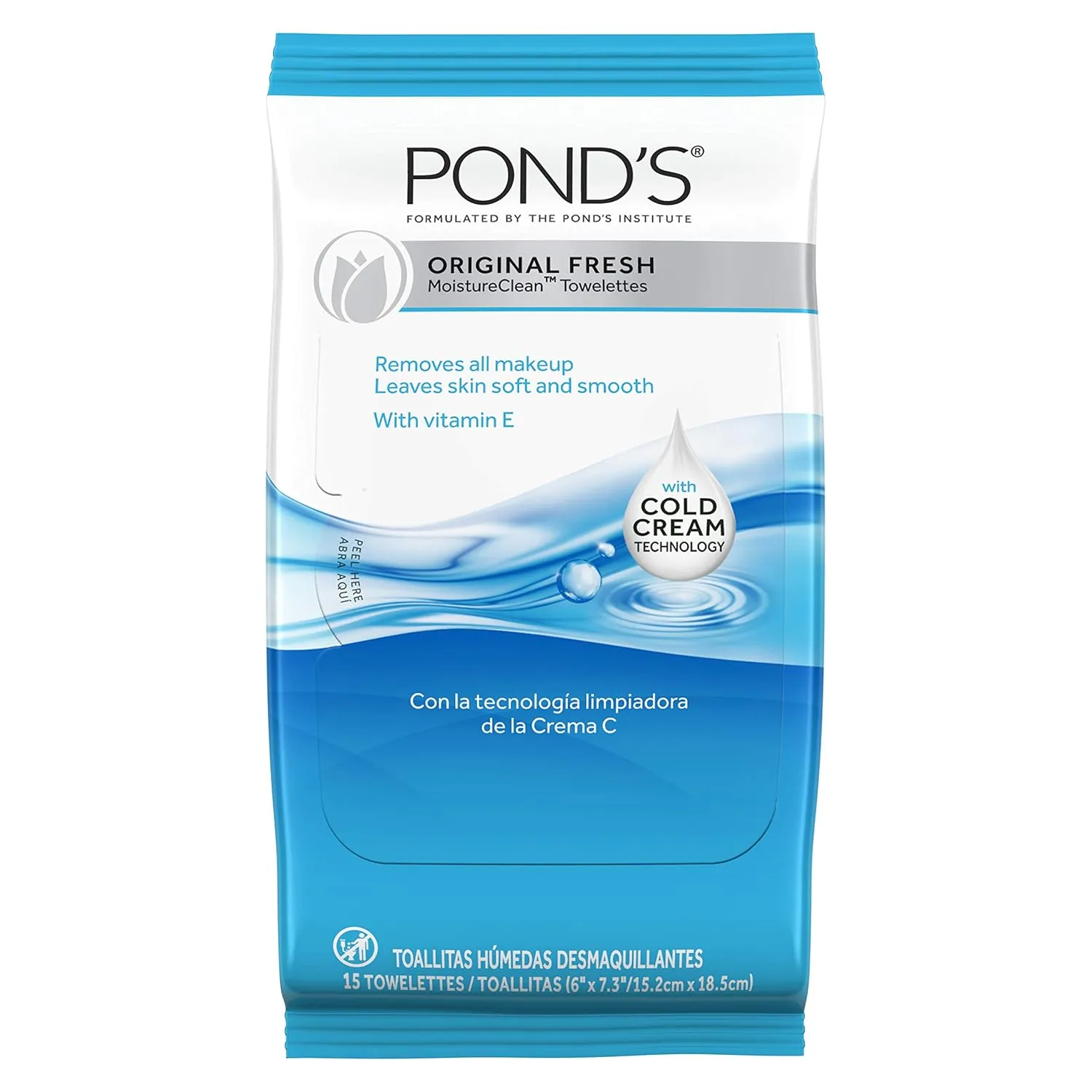 Pond's Makeup Remover Wipes Original Fresh 75 ct