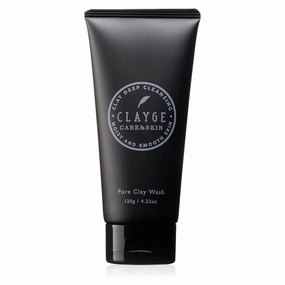 Pore Cleansing Face Wash with Clay & Charcoal, Deep Cleanser for Blackheads & Smooth Skin, All Skin Types, 4.2 oz / 120g, Made in Japan