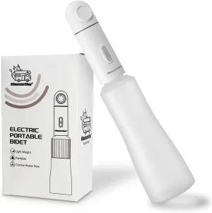 Portable Bidet for Travel, Rechargeable Type-C Handheld Bidet Electric, Postnatal Perineal Cleanser Suitable for Post-Poo Flushing Personal Hygiene Cleansing (white)