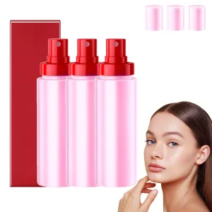 Powder Melt Glass Setting Spray, Ultra-Smooth Finish- Size Setting Spray, Hydrating, Makeup Wear Up to 12 Hours (1) (3pcs)